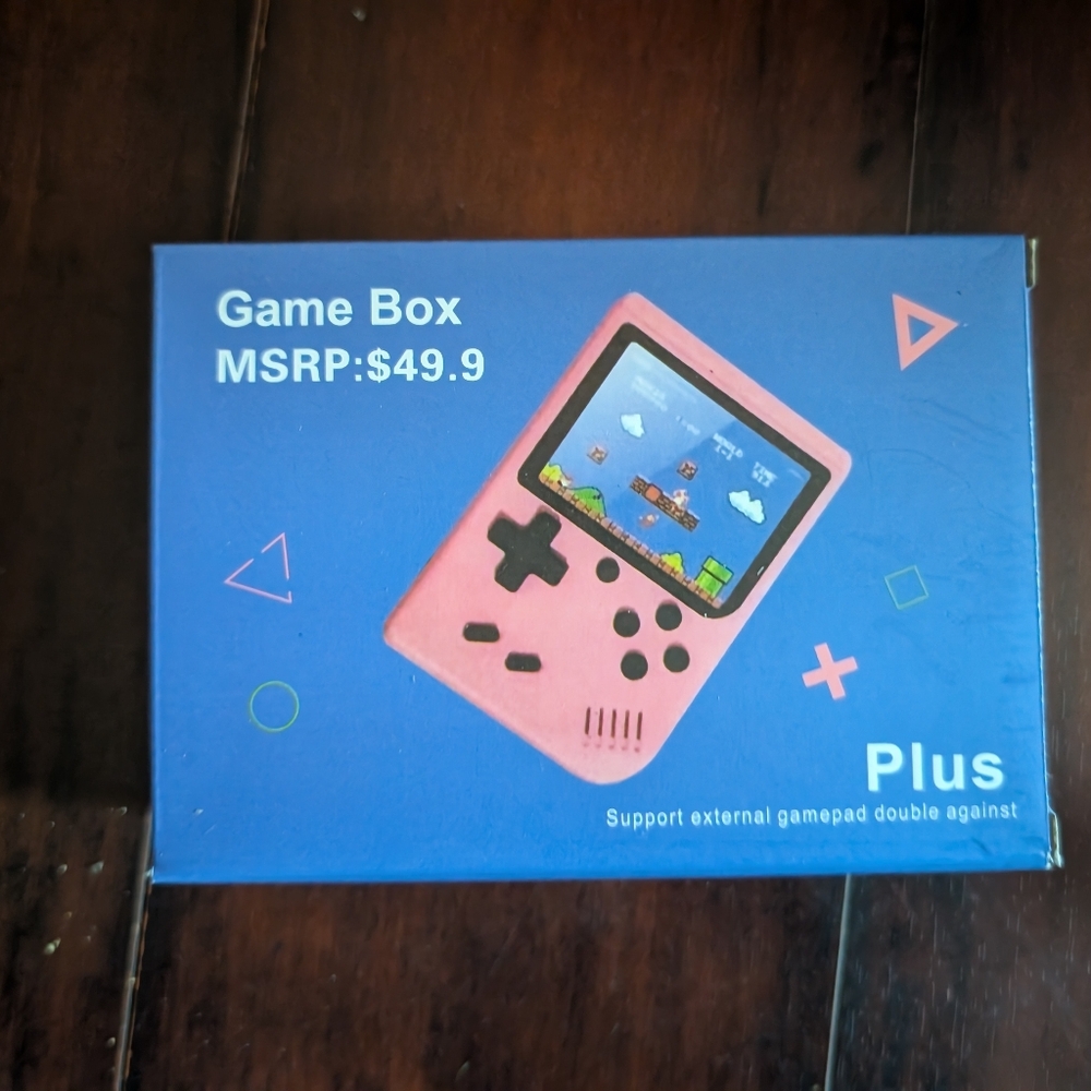 GAME BOX PLUS--RECHARGEABLE GAME SYSTEM--- GREEN